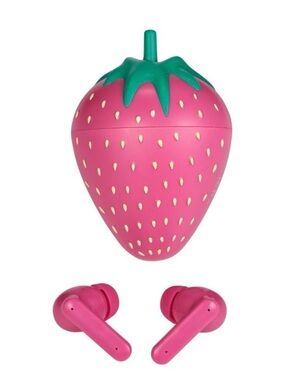 Vivitar True Wireless Pink Earbuds - Bluetooth Strawberry Design